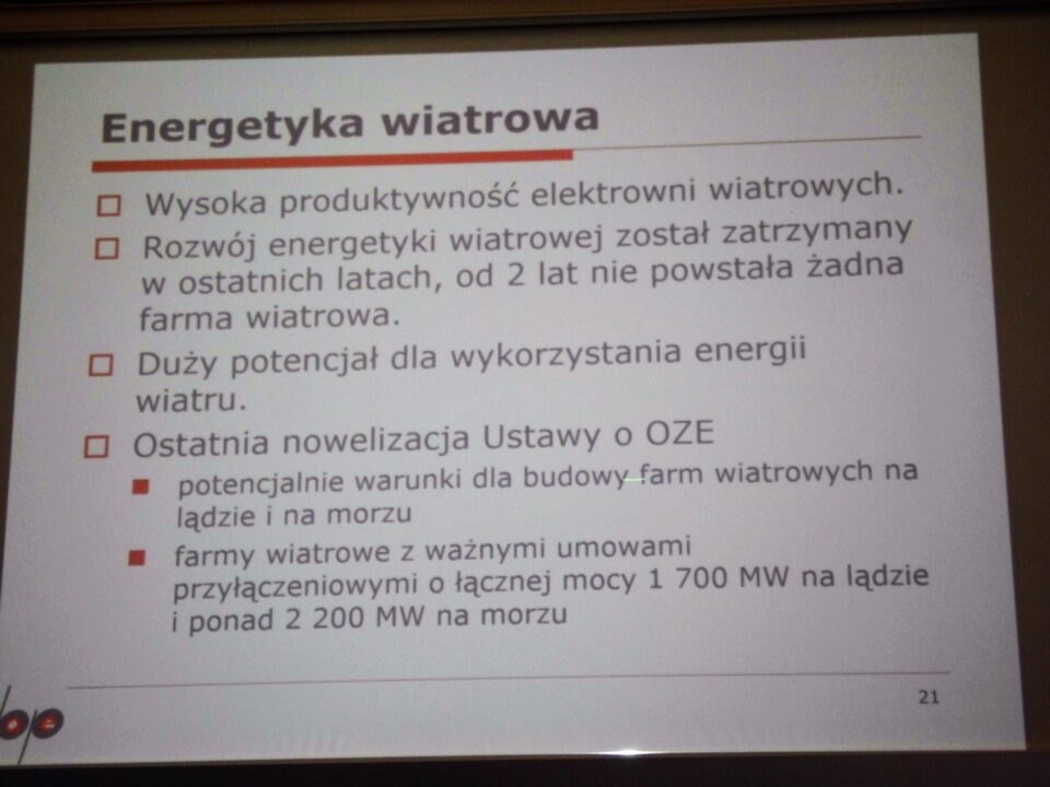 Warunki Produkcji Energii Z Różnych źródeł Klasa 7 Notatka The power of electricity in Pomorskie. Na terenie województwa są