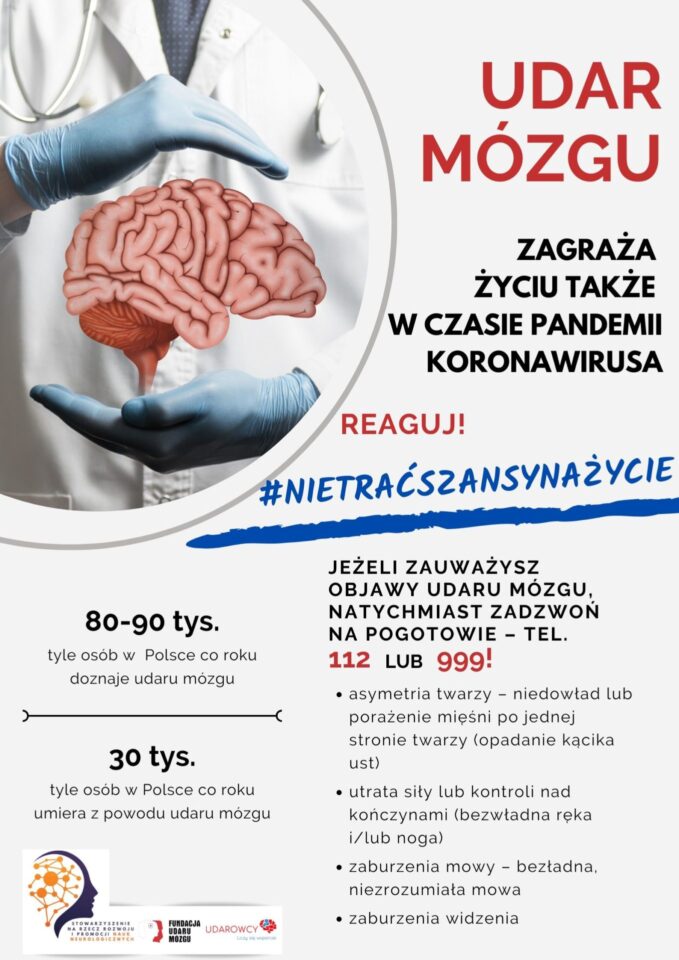 Wyjaśnij Dlaczego Udar Jest Nazywany Zawałem Mózgu UDAR MÓZGU W CZASIE PANDEMII – REAGUJ! #NieTraćSzansyNaŻycie. W takich
